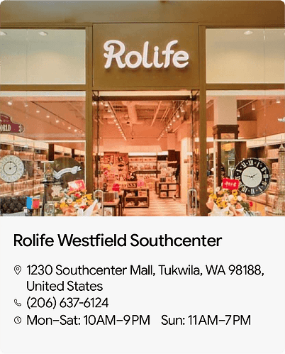 Rolife Westfield Southcenter