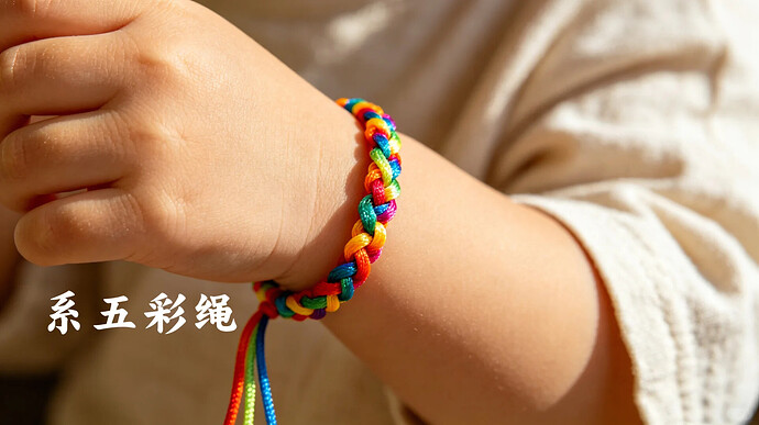 colorful braided bracelet