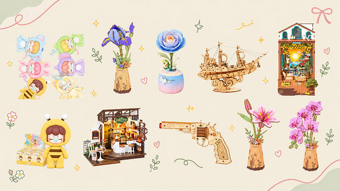 Pastel Miniature Wonderland Collage