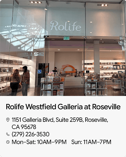 Rolife Westfield Galleria at Roseville