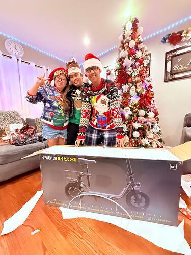 Me, my husband and our son and our gift to him.