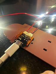 Testing the light wiring