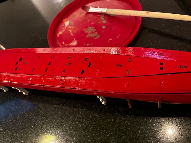 painting red again
