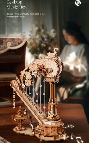 ROKR Mechanical Music Box Magic Harp AMK71 (8)