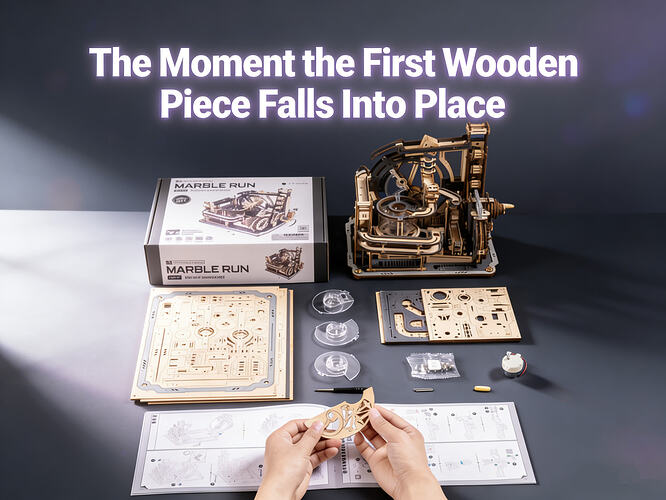The Moment the First Wooden Piece Falls Into Place