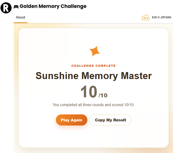 Memory game