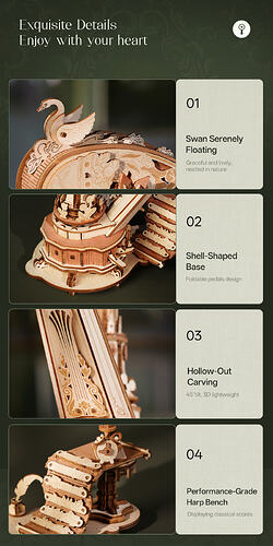 ROKR Mechanical Music Box Magic Harp AMK71 (10)