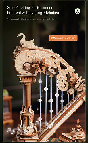 ROKR Mechanical Music Box Magic Harp AMK71 (2)